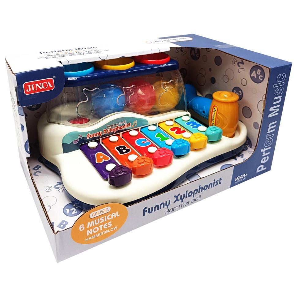 Дитячий ксилофон Bambi RJ2883 Funny з молотком (RLT36330)