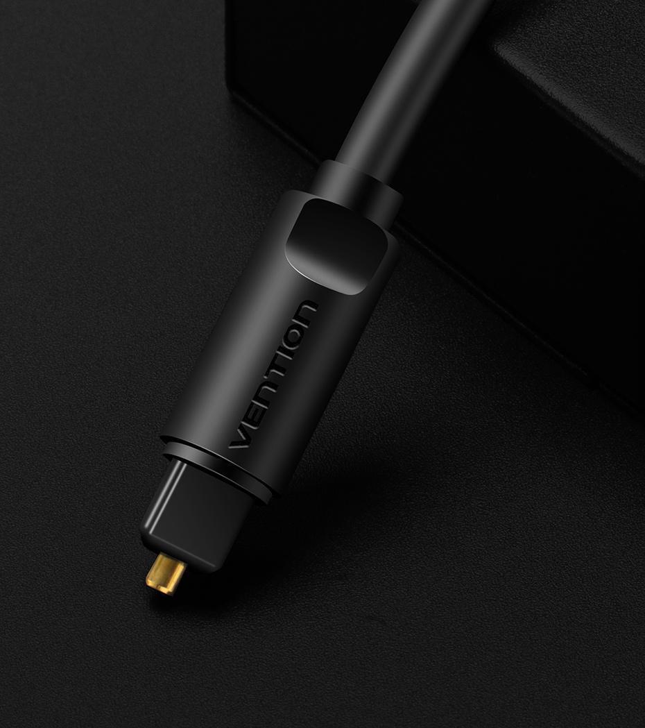 Кабель оптичний Vention Toslink SPDIF Аудіо 5 м Чорний (BAEBJ) - фото 14 Кабель оптичний Vention Toslink SPDIF Аудіо 5 м Чорний (BAEBJ) - фото 14