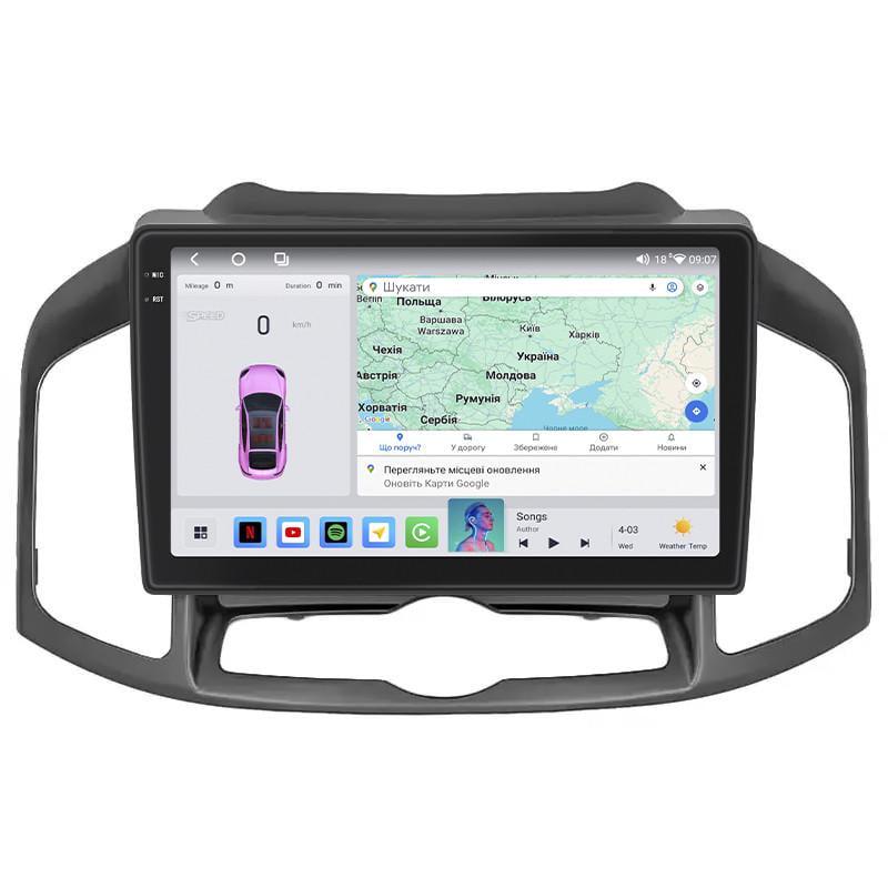 Автомагнитола штатная Lesko для Chevrolet Captiva I рестайлинг 2 2013-2016 10" 4/64 QLED CarPlay 4G Wi-Fi