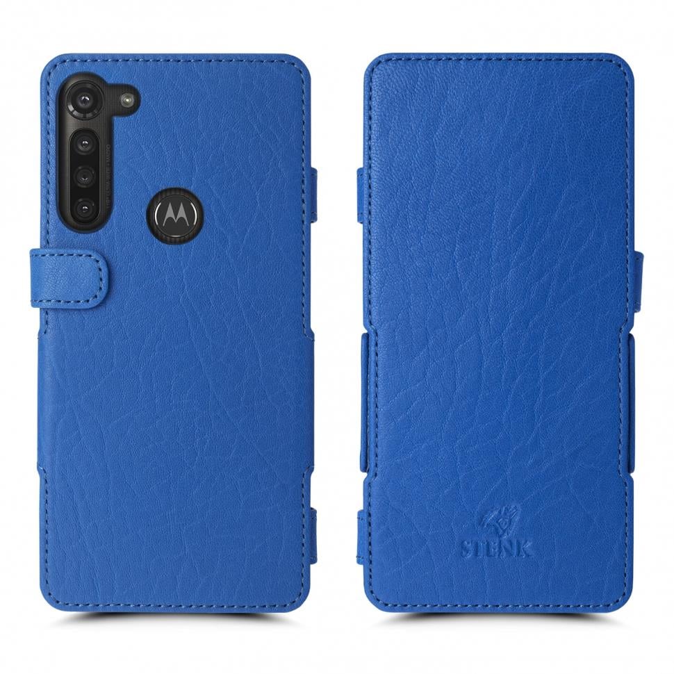 Чехол книжка Stenk Prime для Motorola Moto G8 Ярко-синий (66974)