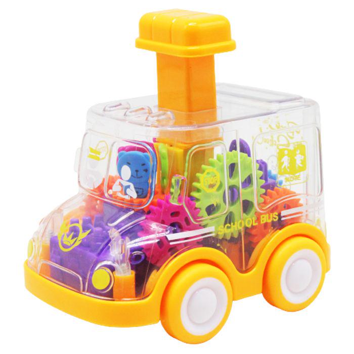 Игрушечная машинка заводная Press-to-go Оранжевый (219020)