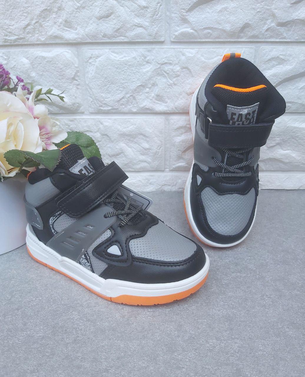 Кроссовки-хайтопы для мальчика 1021 р. 29 17,5 см Серый (1021)