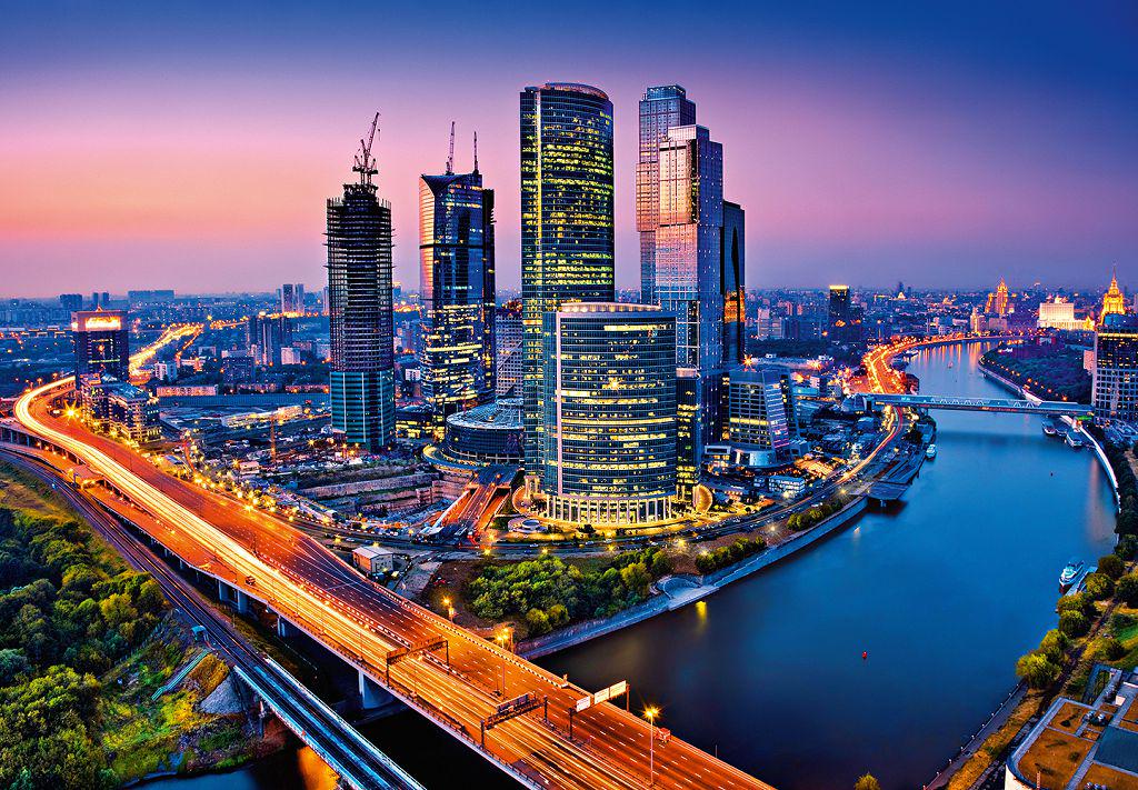 Фотообои 366х254 см Wizard+Genius 125 Сумерки в городе 8 сегментов (7611487062240)