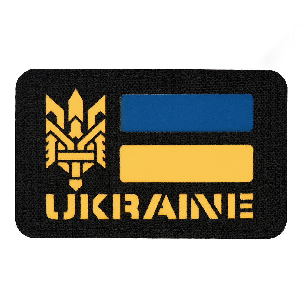 Нашивка M-Tac Ukraine С Тризубом Laser Cut Black Нашивка M-Tac Ukraine С Тризубом Laser Cut Black