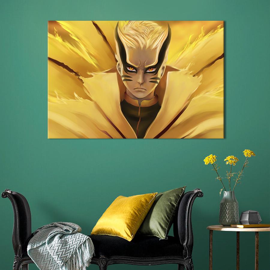Настенный декор картина на холсте для интерьера Naruto Baryon 51x34 см (731-1)