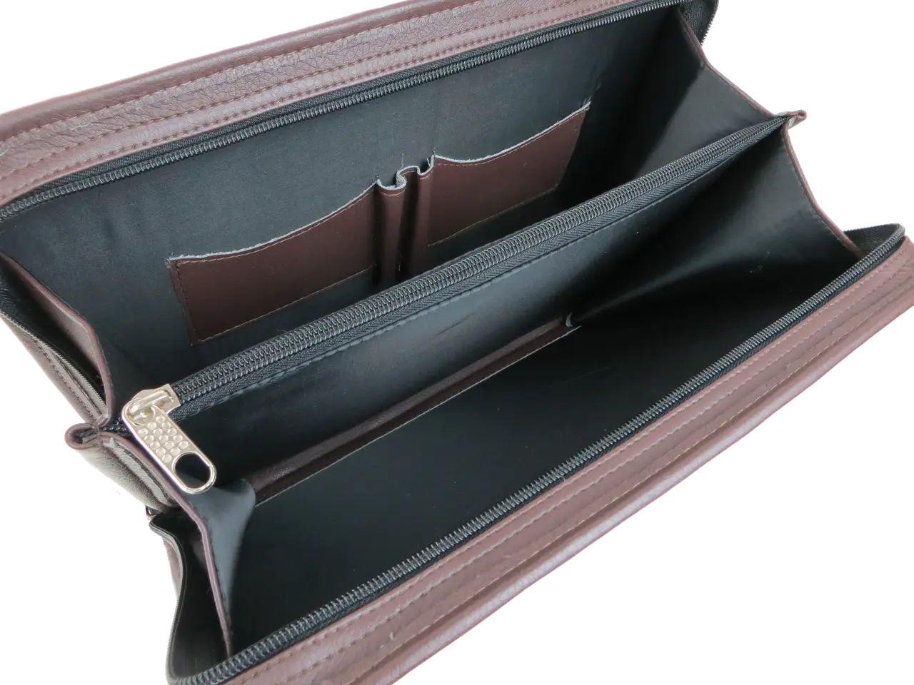 Папка ділова Exclusive для документів з екошкіри Коричневий (710900 New brown) - фото 3 Папка ділова Exclusive для документів з екошкіри Коричневий (710900 New brown) - фото 3