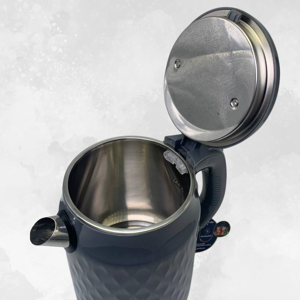 Електрочайник Hoffmans Electronics HM-2542 2000W 2,5 л Сірий (120.1873.2) - фото 6 Електрочайник Hoffmans Electronics HM-2542 2000W 2,5 л Сірий (120.1873.2) - фото 6