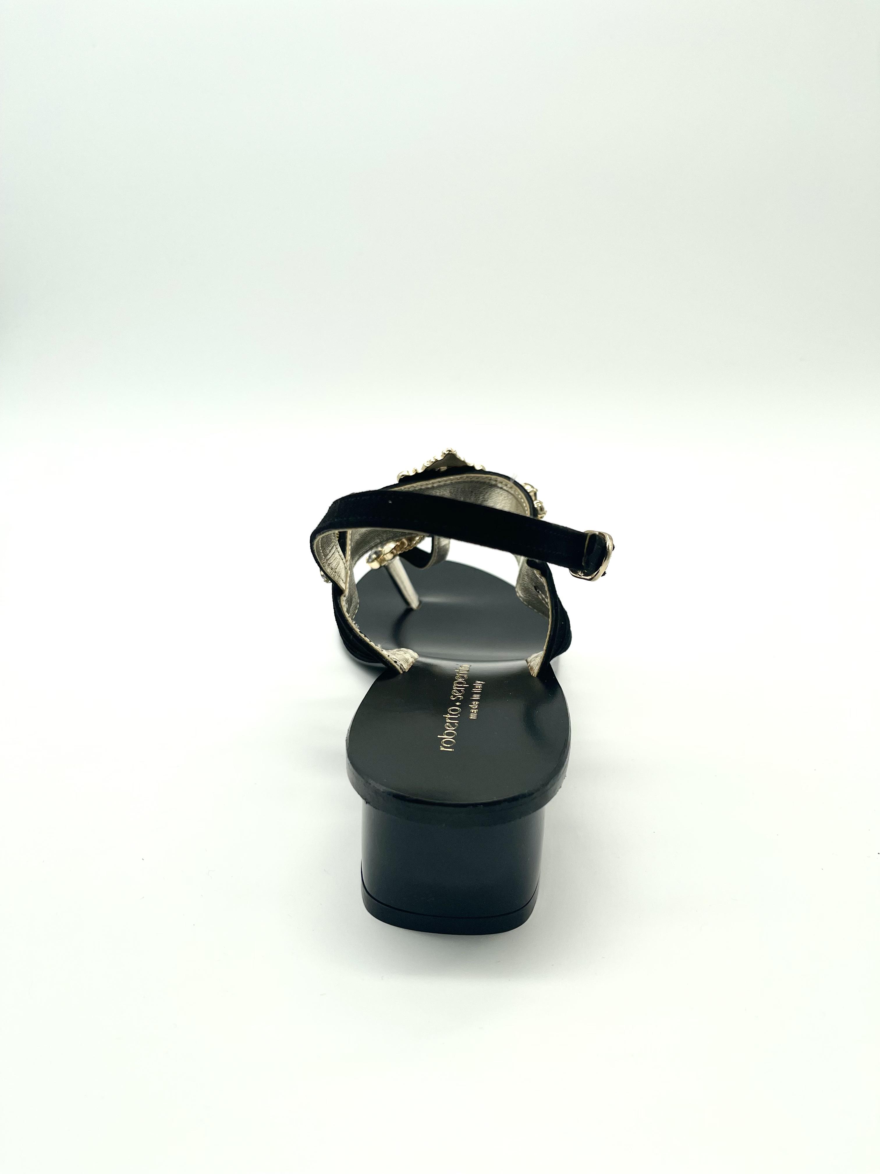 Босоніжки жіночі R.Serpentini 119 р. 37 Чорний - фото 5