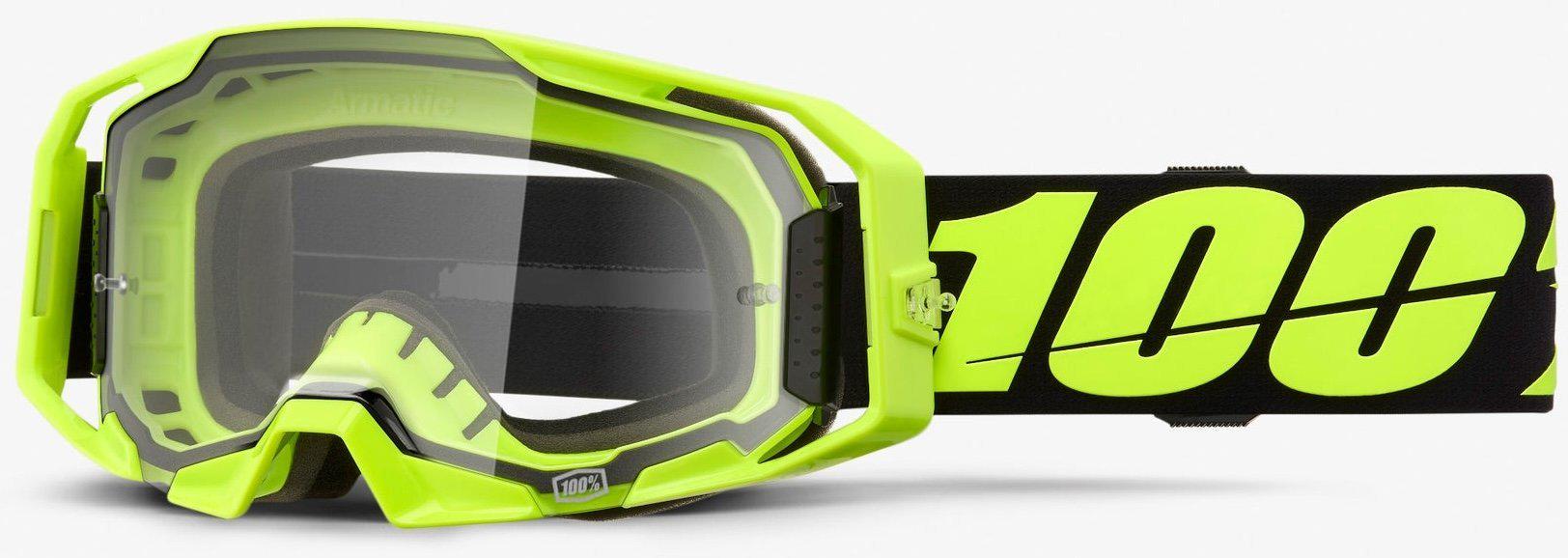Мотоокуляри 100% ARMATIC Goggle Neon Yellow/Clear Lens (39557)