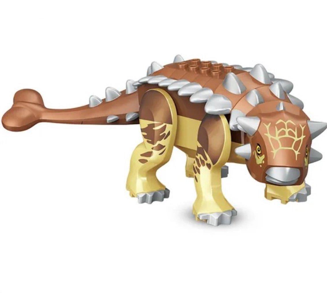 Конструктор великий динозавр Анкілозавр Jurassic World 19,7х6 см Бежевий (34120627)