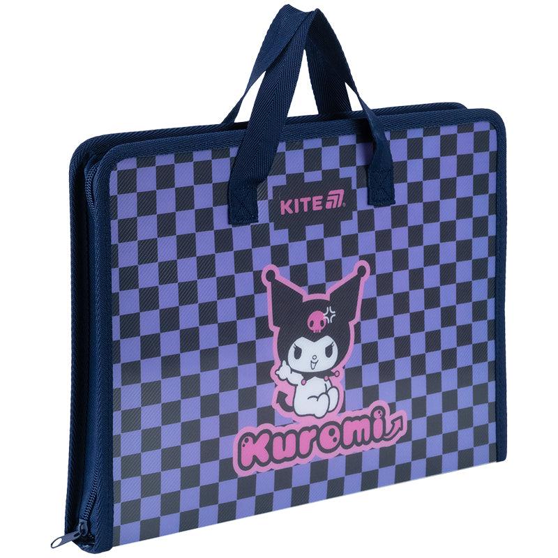 Папка-портфель на молнии KITE Kuromi A4 (HK25-202-2) - фото 2 Папка-портфель на молнии KITE Kuromi A4 (HK25-202-2) - фото 2