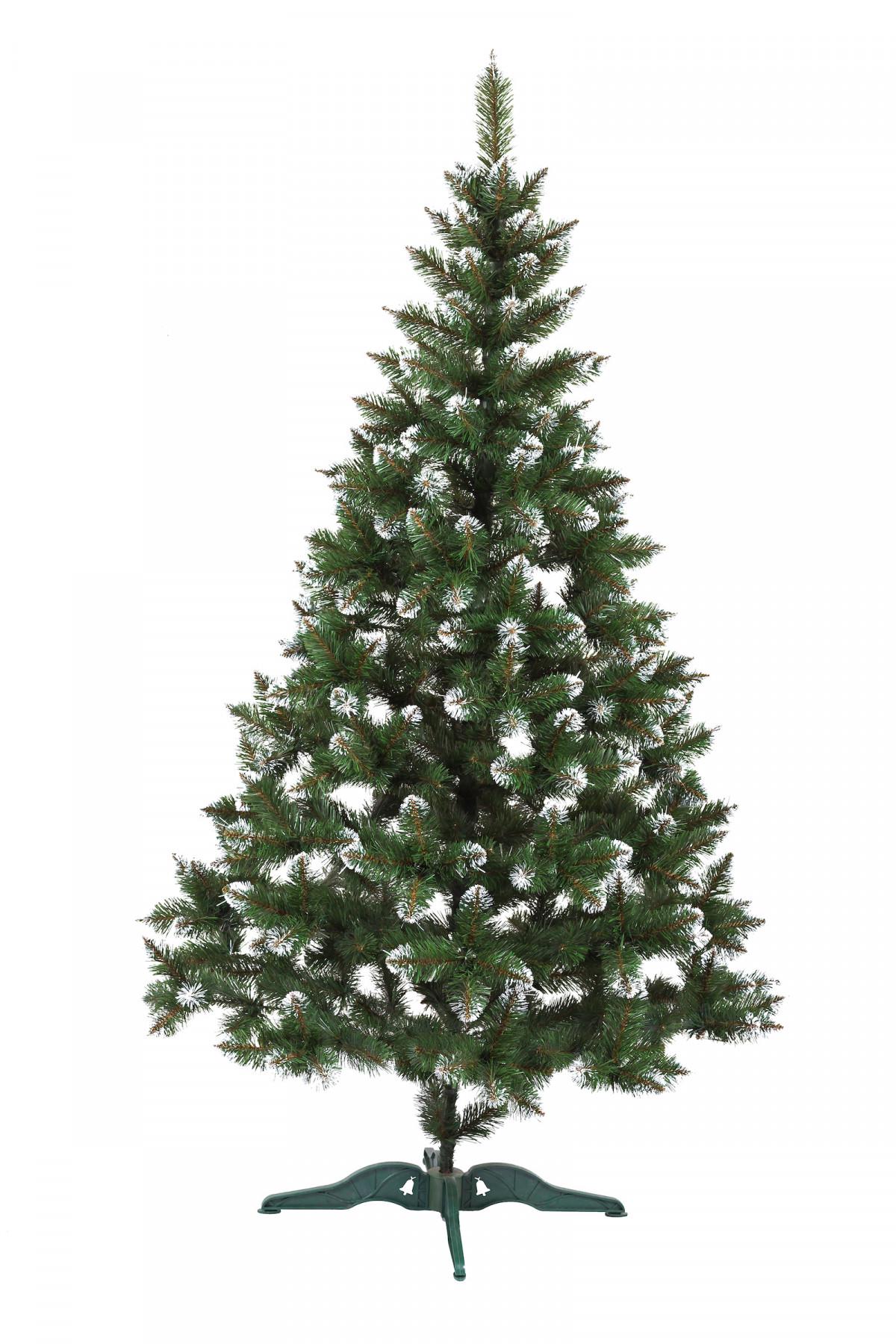 Штучна ялинка 2 м з білими кінчиками Зелений (39535-Нов) Штучна ялинка 2 м з білими кінчиками Зелений (39535-Нов)