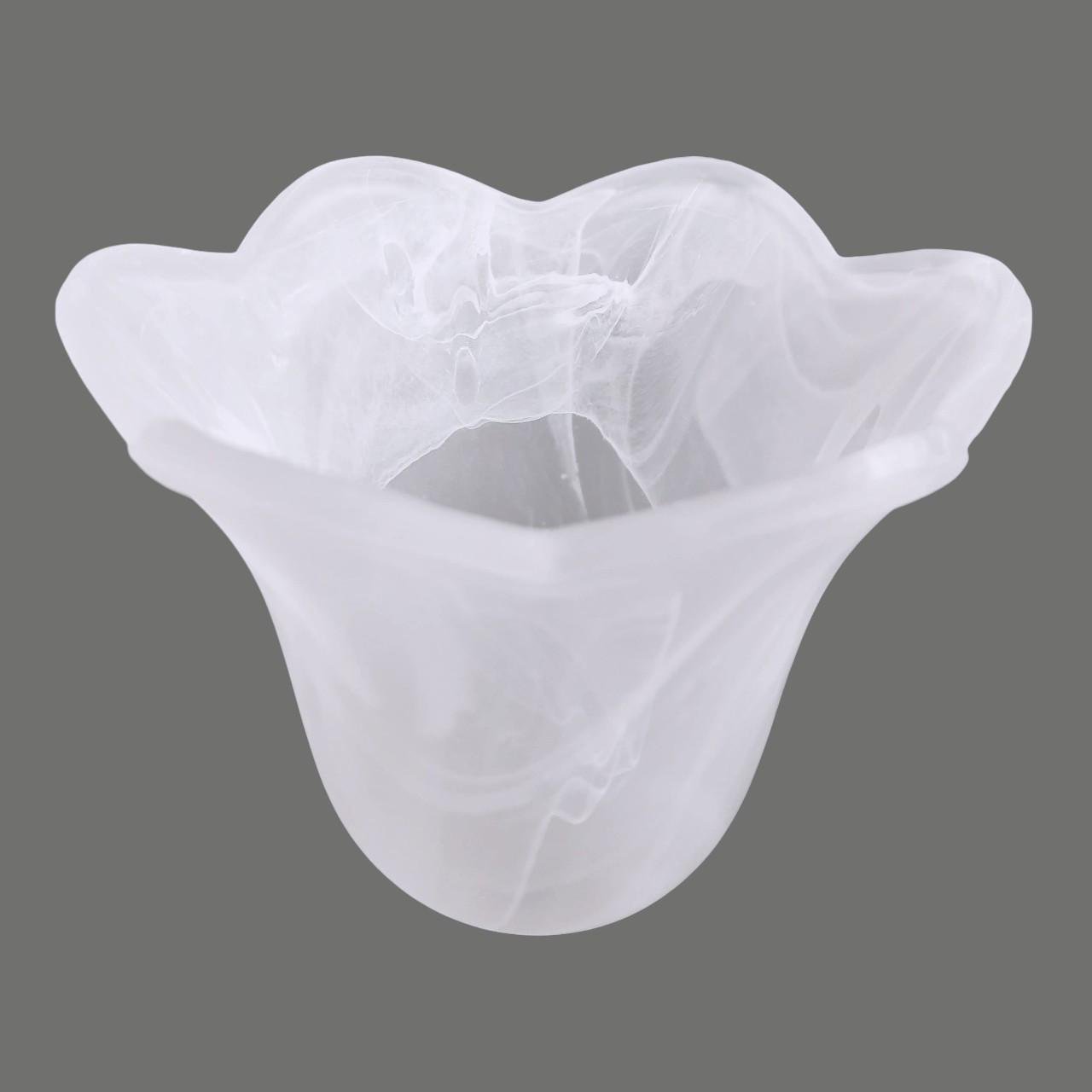 Плафон тюльпан Е14 Белый мраморный