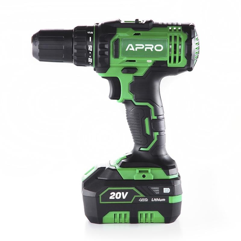 Дрель-шуруповерт APRO 20DK 20В а кейсе (9873)