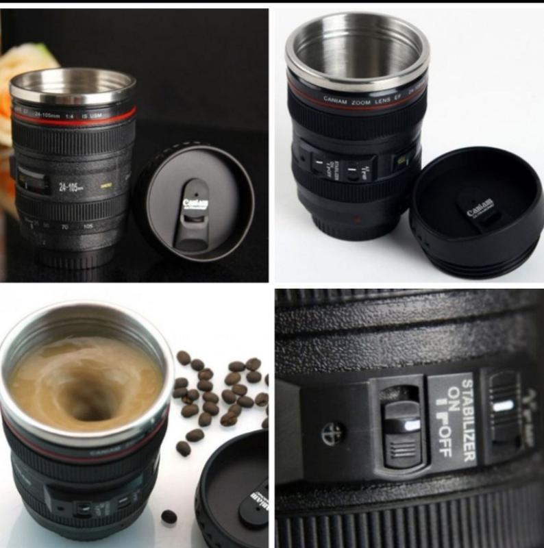 Термокухоль Aura у вигляді об'єктива Canon EF 24-105 Чорний (2908) - фото 2 Термокухоль Aura у вигляді об'єктива Canon EF 24-105 Чорний (2908) - фото 2