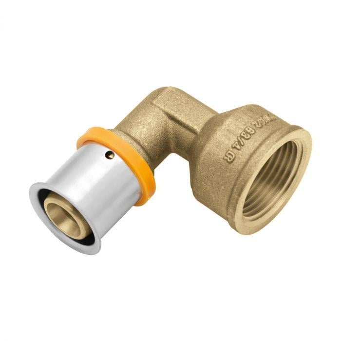 Коліно KAN Press 20 ммx3/4" РВ латунь (AKV-1009069011)