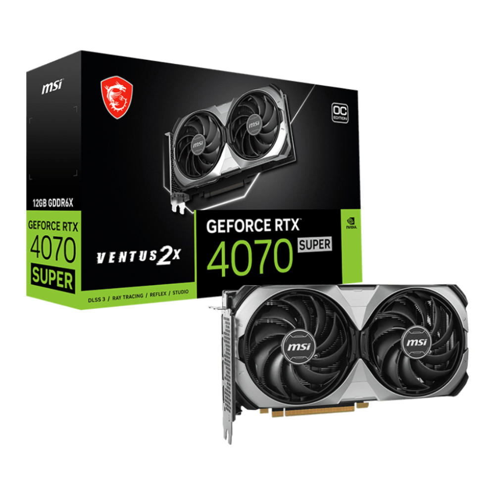 Видеокарта MSI nVidia RTX 4070 Super Ventus 2X OC 12 ГБ GDDR6X/21000 МГц (24c44bd9) - фото 5