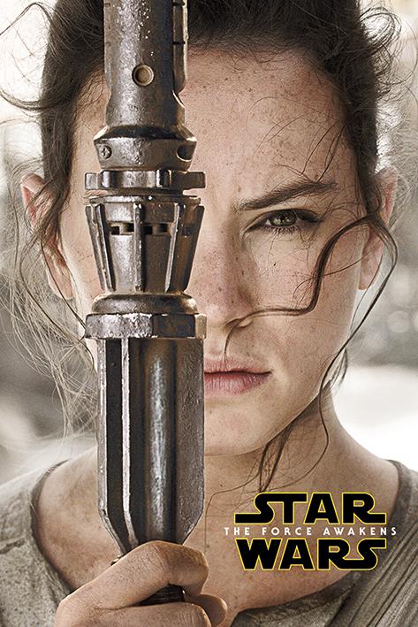 Постер плакат Зоряні Війни Епізод VII Рей/Star Wars Episode VII The Force Awakens Rey Teaser 61x91,5 см