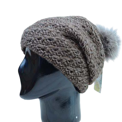 Шапка с помпоном Lirus Венеция 56-58 см Коричневый (33365) Шапка с помпоном Lirus Венеция 56-58 см Коричневый (33365)