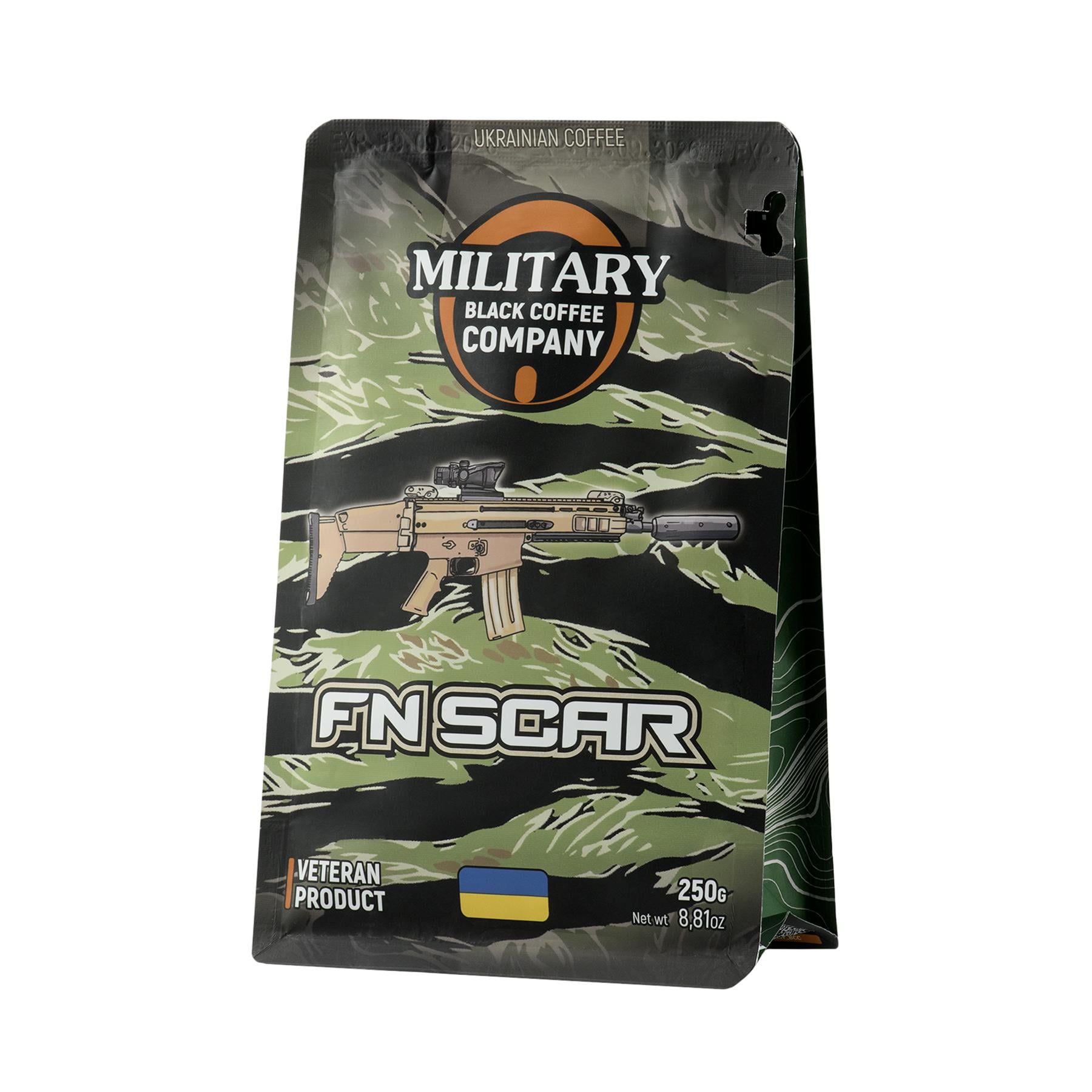 Кава MILITARY BLACK COFFEE COMPANY мелена FN SCAR-Гондурас