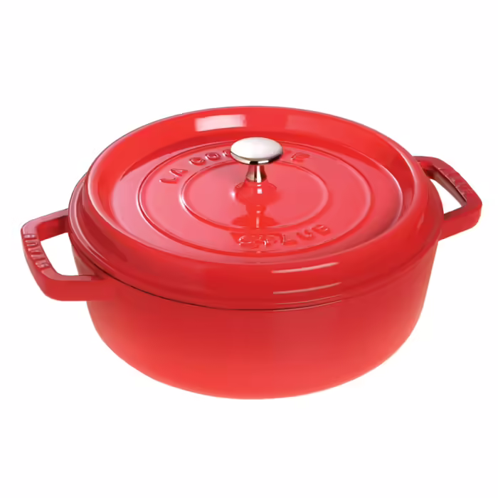 Кастрюля жаропрочная Staub Cherry с крышкой 26 см 3,8 л