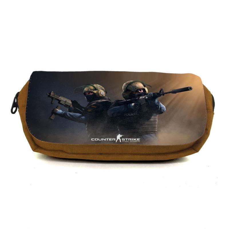 Пенал школьный Контр Забастовка CSGO-0037 коричневый (1442739993)