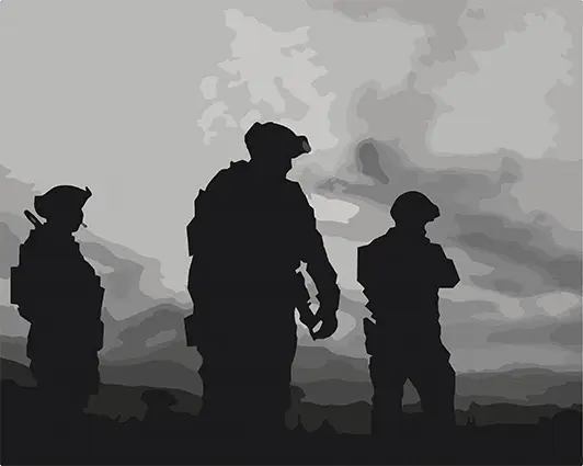 Картина по номерам ART CRAFT Разведка UA 40x50 см (ACR-B-10380-NN)