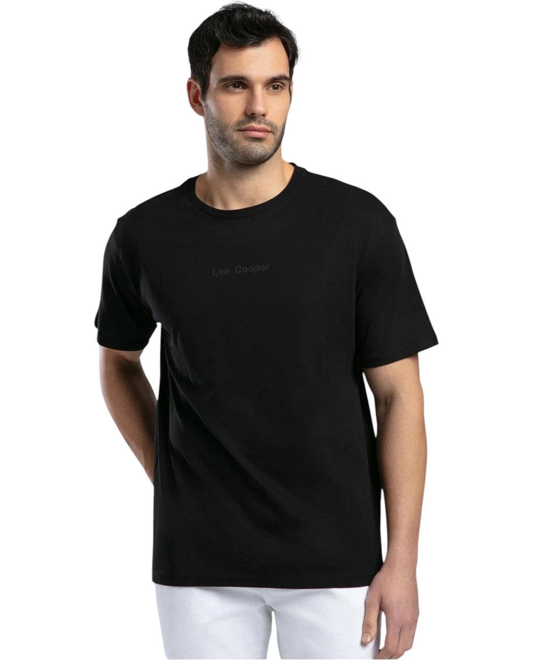 Футболка чоловіча Lee Cooper Aylex 252LCM242006.8101 L Чорний (8682272621866)