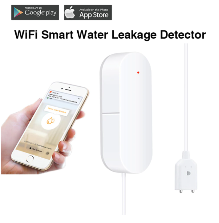 Розумний WIFI датчик витоку води Tuya WIFI Water Sensor Білий - фото 3