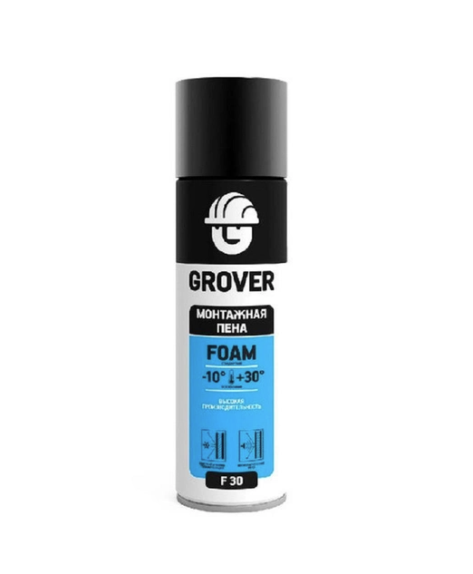 Піна монтажна Grover F30 всесезонна з трубкою 500 мл (2088751866)