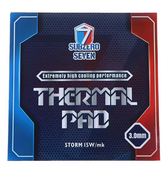 Термопрокладка SubZero Seven Storm 15W/m·K 100x100x3.0 мм (2482030827)