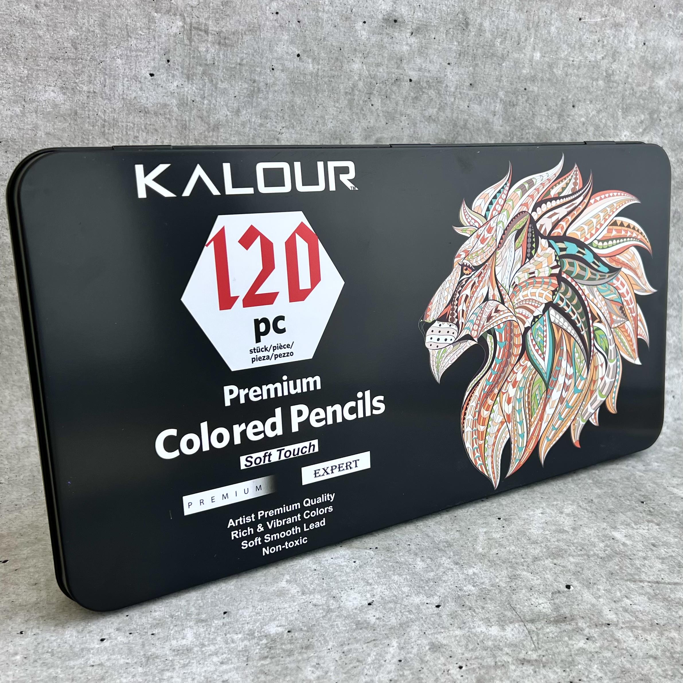 Набір олівців у металевому пеналі Kalour 120 кольорів великий - фото 4 Набір олівців у металевому пеналі Kalour 120 кольорів великий - фото 4