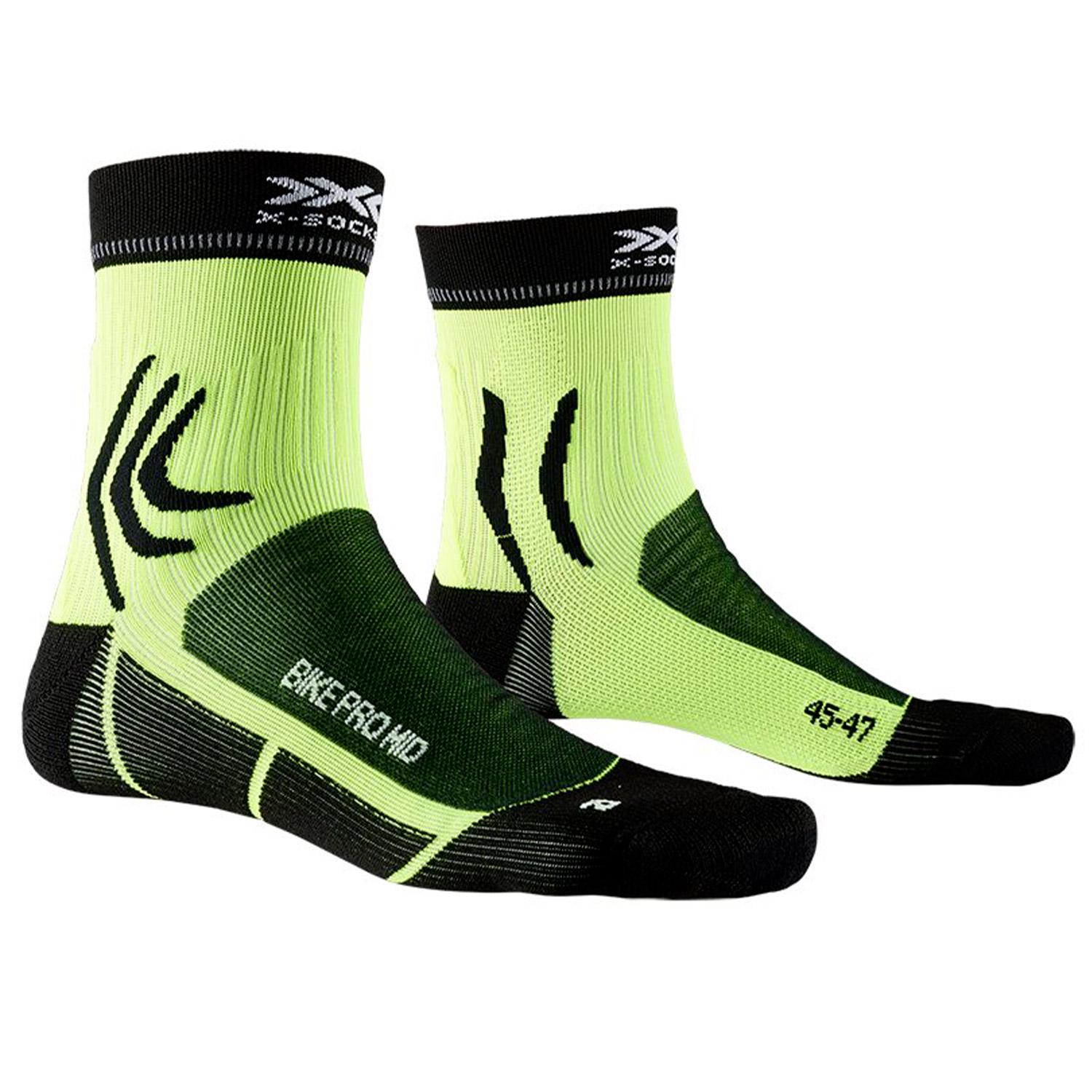 Велошкарпетки X-SOCKS Bike Pro 4.0 XS-BS04S19U-B013 р. 42/44 Opal Black/Phyton Yellow