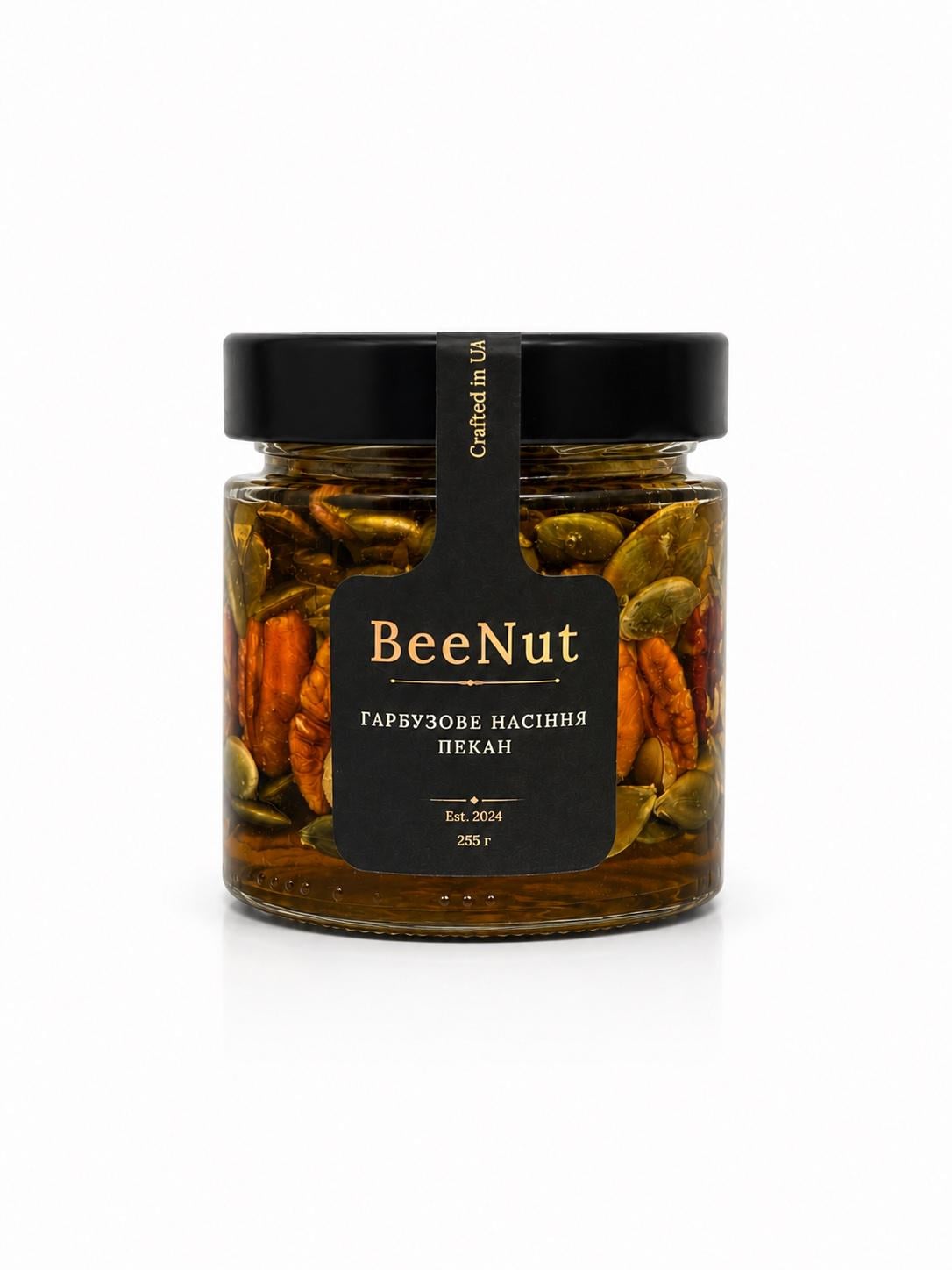 Мед с пеканом и тыквенными семечками BeeNut 255 г