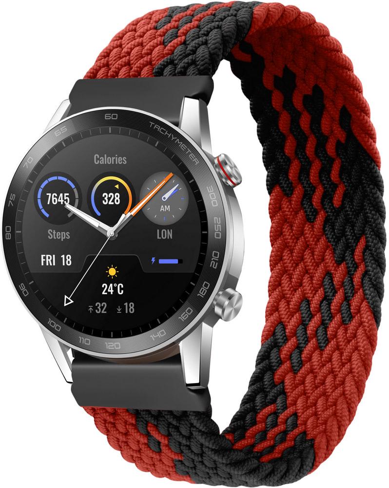 Ремешок Solo Loop Multi для Honor Magic Watch 2 46 мм (135 мм) Black/Red (33742-44)