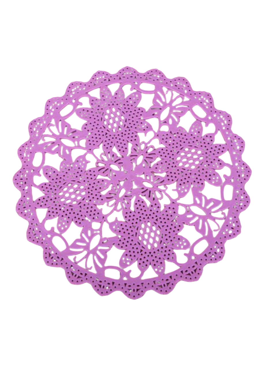 Підставка під гаряче Stenson R84592 Літо 2 шт. d 15,5 см Фіолетовий (32534704)