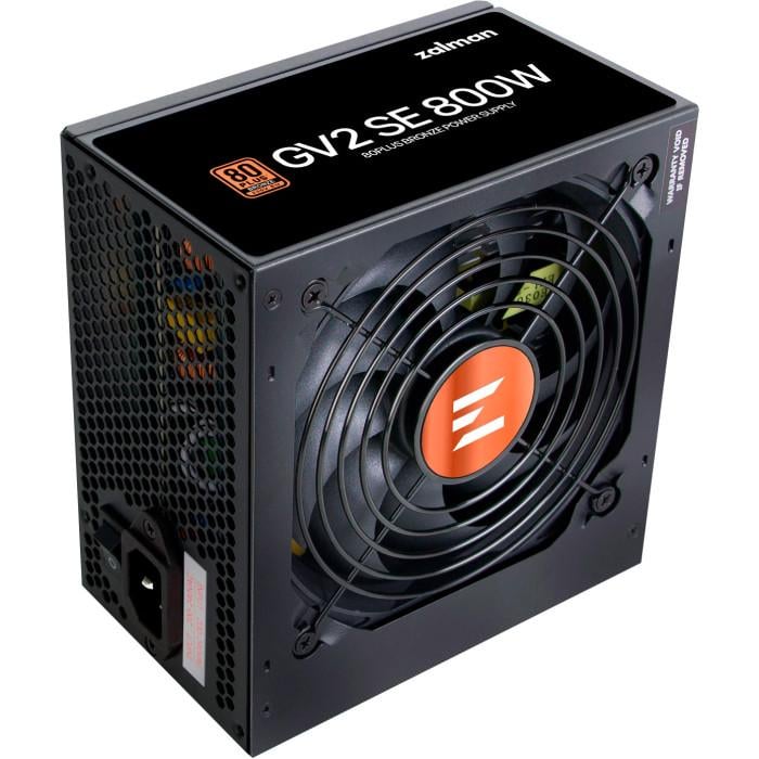 Блок питания Zalman GV2SE 800W ATX 80 Plus Bronze с вентилятором 120 мм Black (ZM800-GV2SE)