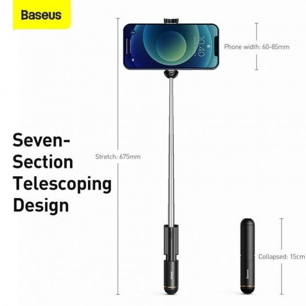 Монопод Baseus Ultra Mini Bluetooth Folding Selfie Stick SUDYZP-G01 Black - фото 4