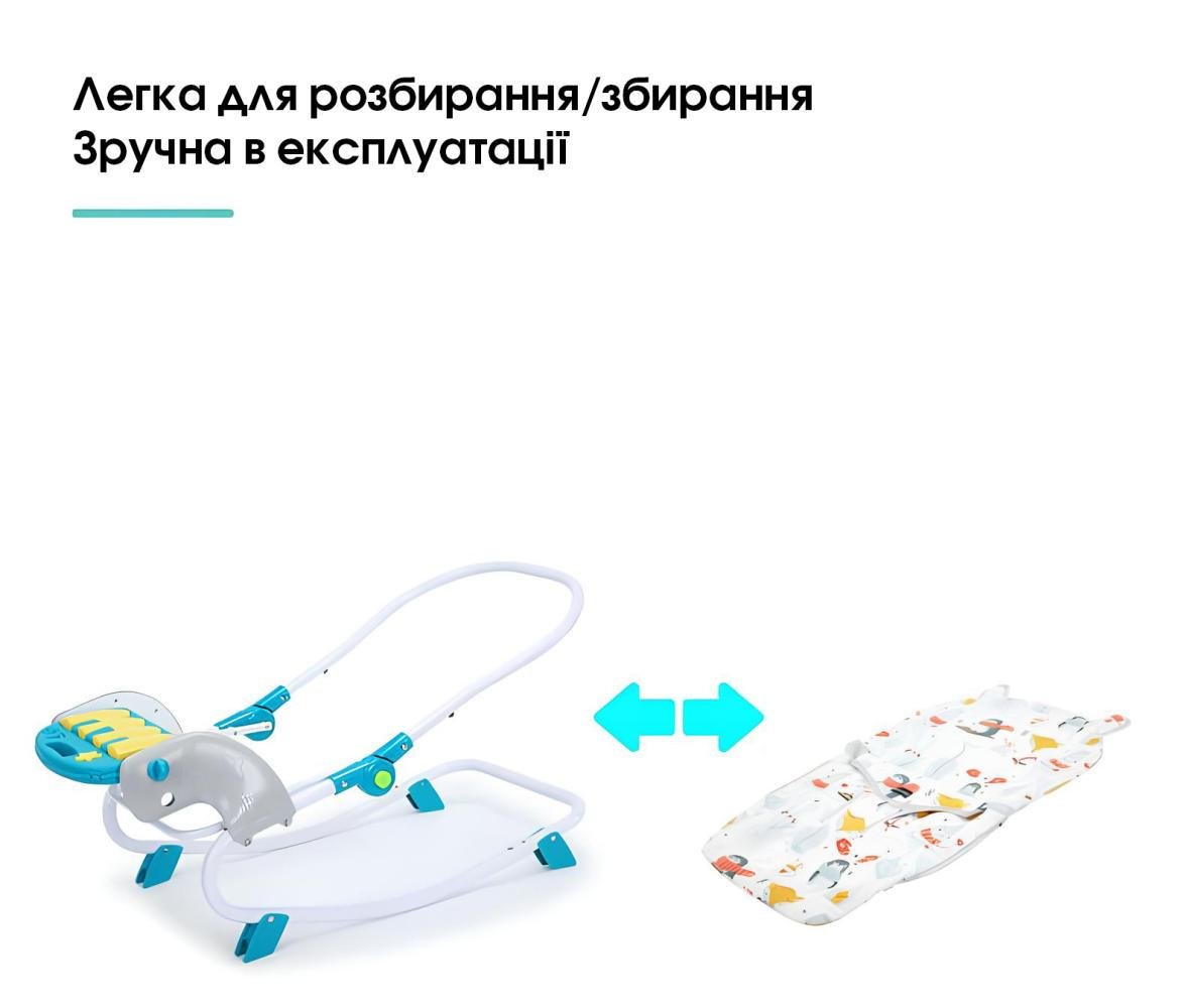 Дитячий стілець шезлонг-качалка SPOKO SP-818 з поліестеру до 20 кг Різнокольоровий (106-76-42400403) - фото 8 Дитячий стілець шезлонг-качалка SPOKO SP-818 з поліестеру до 20 кг Різнокольоровий (106-76-42400403) - фото 8