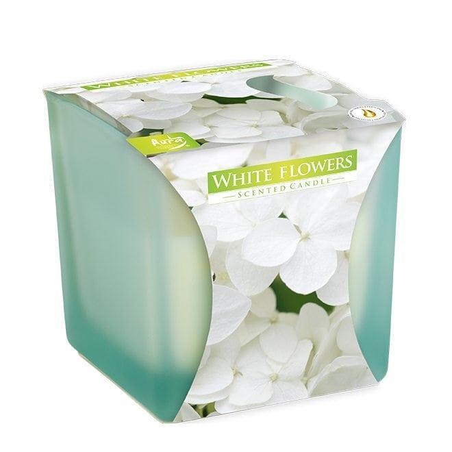 Свеча ароматическая Bispol Белые цветы (27445) Свеча ароматическая Bispol Белые цветы (27445)