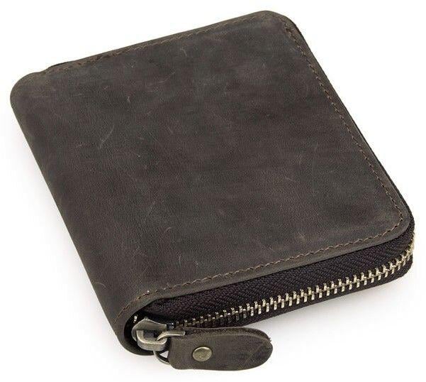 Кошелек кожаный Vintage 14224 на молнии Коричневый (168-136-14224) Кошелек кожаный Vintage 14224 на молнии Коричневый (168-136-14224)