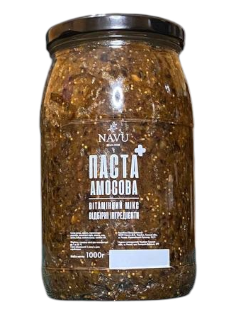 Паста аммосова медовая смесь Navu мед с орехами из сухофруктов для сердца усиленный состав 1000 г (PA-01-1000)