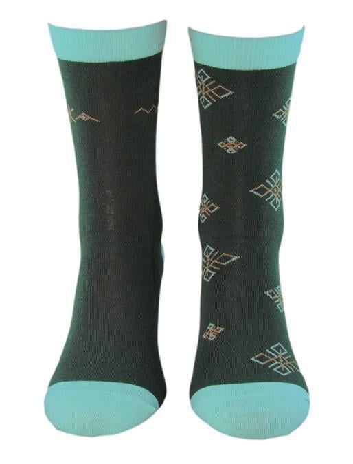 Носки женские демисезонные 2 пары Дюна 1560 р. 21-23 Темно-зеленый