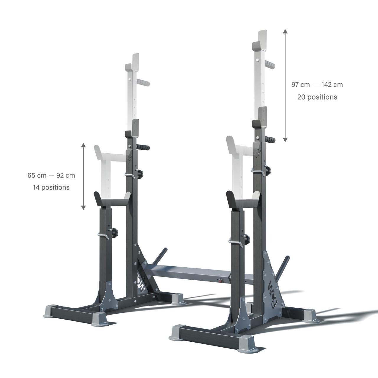 Стійки під штангу Bugai Pro 3в1 жим/присідання/бруси WCG (WDS333) - фото 3 Стійки під штангу Bugai Pro 3в1 жим/присідання/бруси WCG (WDS333) - фото 3