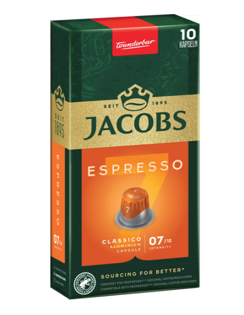 Кофе в капсулах Nespresso Jacobs Espresso Classico 10 шт. (j112004952) Кофе в капсулах Nespresso Jacobs Espresso Classico 10 шт. (j112004952)