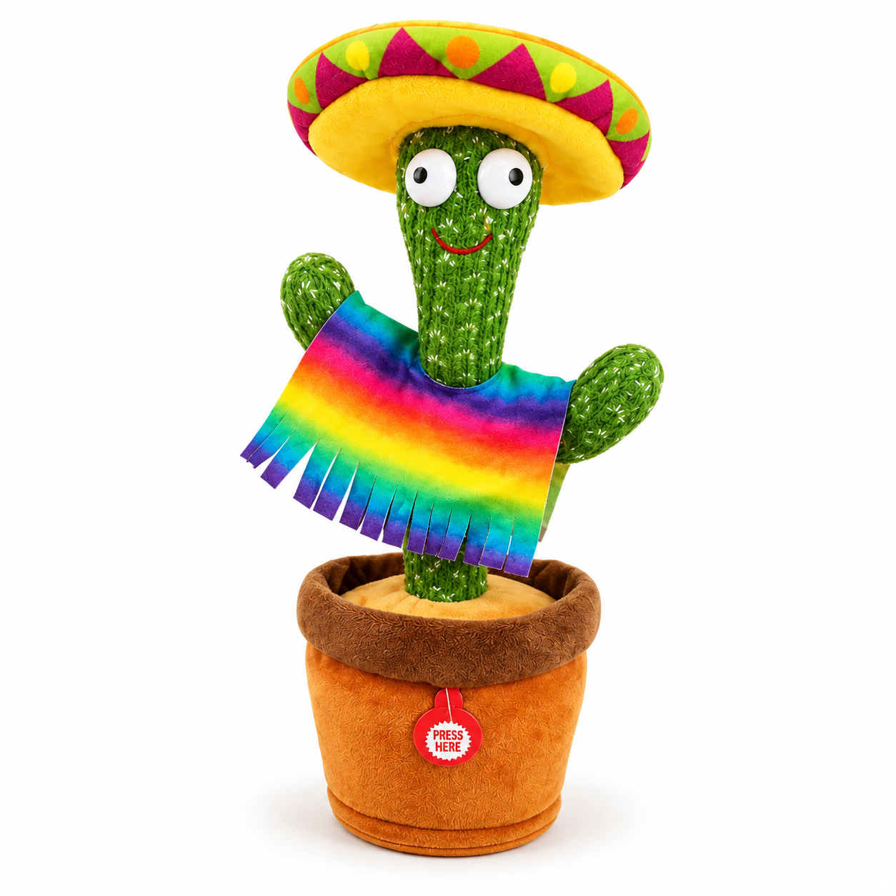 Интерактивная игрушка-повторюшка Dancing Cactus 34 см Зеленый (63477)