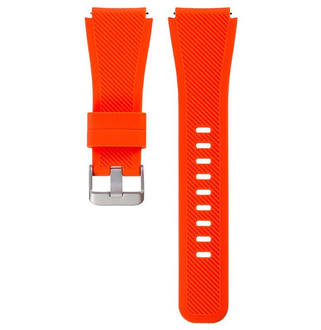 Силиконовый ремешок для часов Samsung Galaxy Watch 46 мм SM-R800 Orange (780406383) - фото 4 Силиконовый ремешок для часов Samsung Galaxy Watch 46 мм SM-R800 Orange (780406383) - фото 4