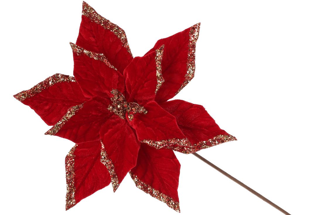 Декоративный цветок BonaDi Пуансеттия (807-212)