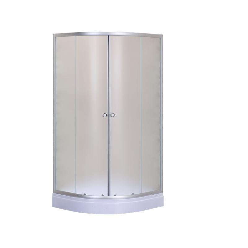 Душевая кабина с низким поддоном MIXXUS Plain SCT02-90x90x195-FB матовое стекло 4 мм Satin (MI6896)