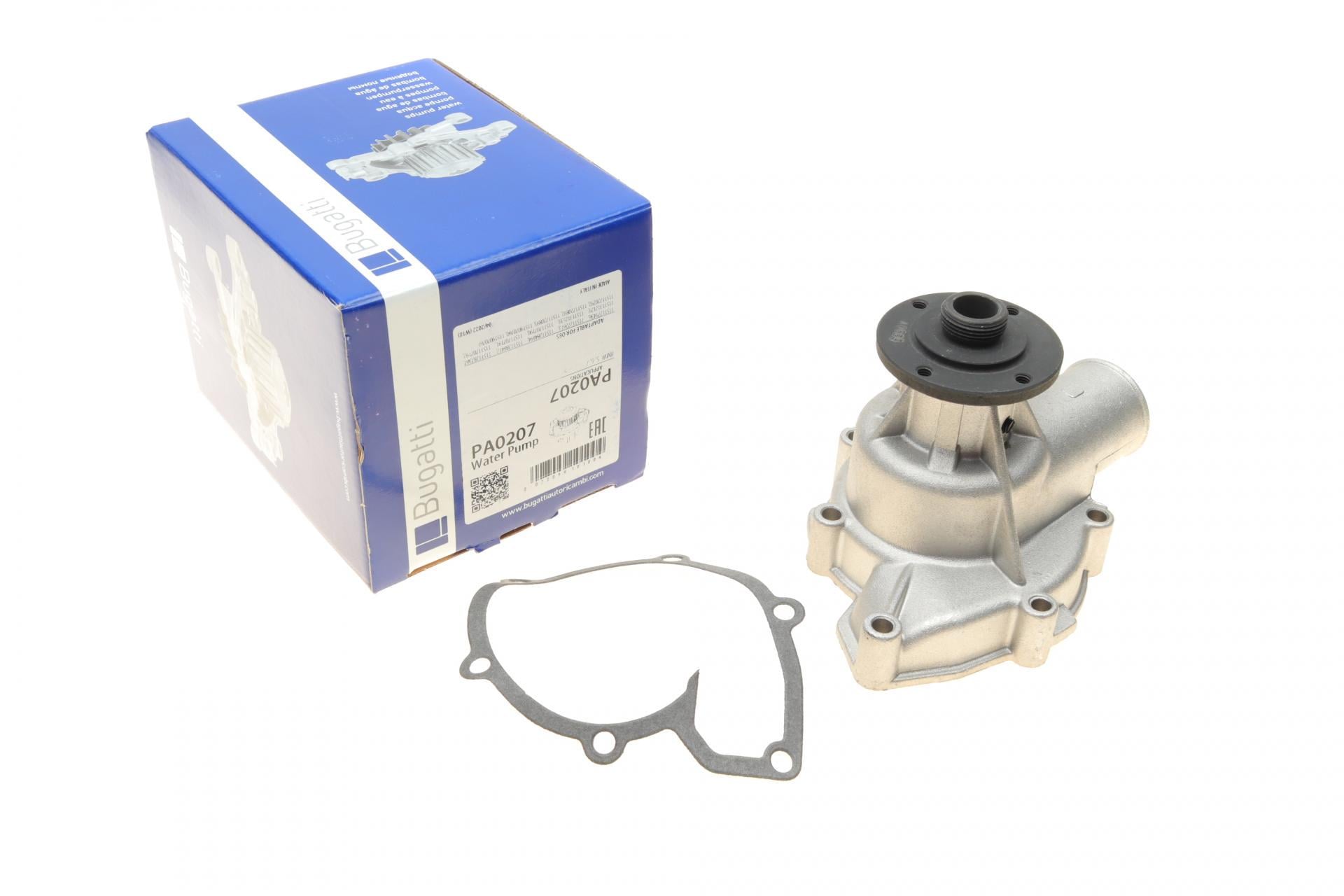 Водяная помпа Bugatti BMW 5 E12/E28/E34/6 E24/7 E23/E32 2.5-3.6 78-95 R/B 1 4 лопастей M30/S38 (PA0207)